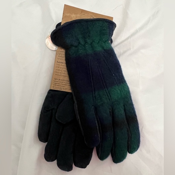 Isotoner women’s country tartan gloves size L - Picture 3 of 5